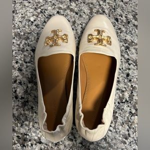 Tory Burch Eleanor Ballet Loafer Cream